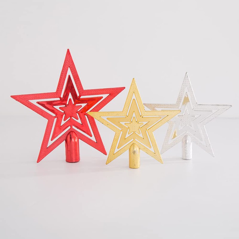 JunyueLiang Christmas Tree Star Tree Topper 10cm 15cm 20cm Star