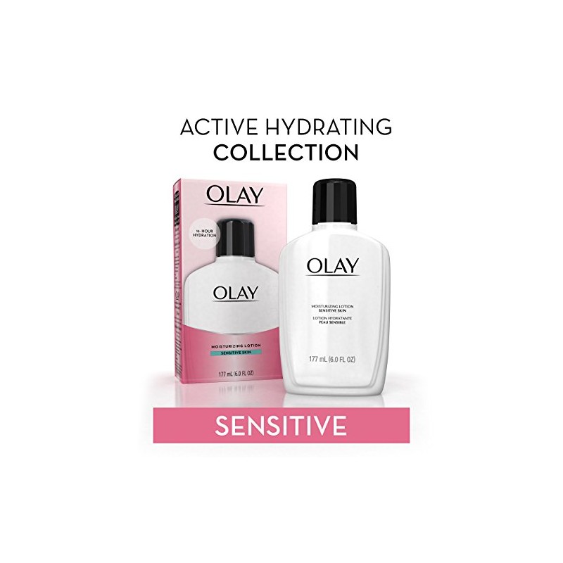 Olay Moisturizing Lotion, Sensitive, 6 Oz