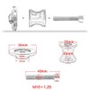 Motorcycle M10*1.25 Frame Supports Screws Slider Swing Bobbins Slider Protector