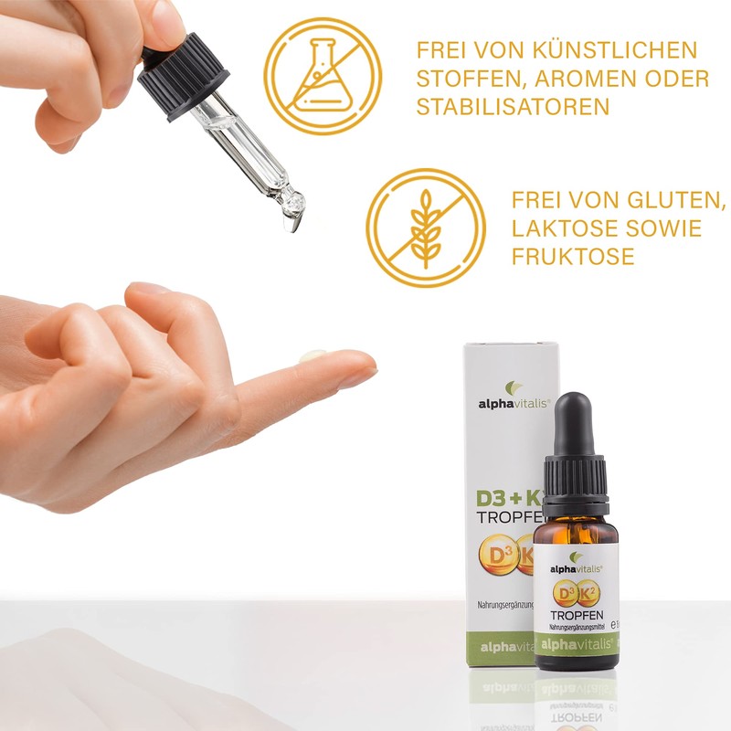 Vitamin D3 + K2 Drops High Dose & Laboratory Tested