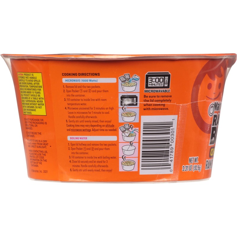Maruchan Bowl Chicken Flavor Ramen Noodles with Vegetables 3.31 OZ