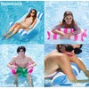 Pool Floats Adult - Upgraded Inflatable Mesh Floating Rafts, 4-in-1
