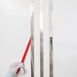 Taaizau Silver Metalized Mirror-Like Finish Molding Trim, Peel and Stick Strip for Mirror Frame, Wall, Fireplace and Home DIY Decoration (16.4 ft x 0.4 inch)