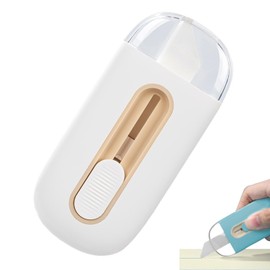 Refoiner Corrugated Cardboard Cutter, Mini Envelope Cutter, Letter Opener, Box Opener, 5 Levels of Adjustment, Automatic Locking, Ceramic Blade, Durable, Safe, Multi-Purpose, Portable, Office Supplies