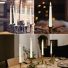 Flameless Taper Candles with 3D Wick, 9.6" Real Wax LED