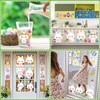 BBLIKE Easter Window Stickers, 9 Sheets Easter Decorations, Easter Egg