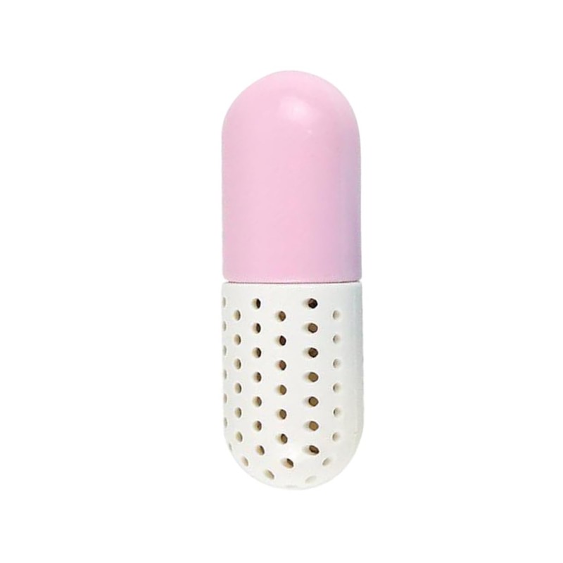 Baluue 2pcs Capsule Shaped Deodorizer Moisture Absorber for Shoes Suitcases