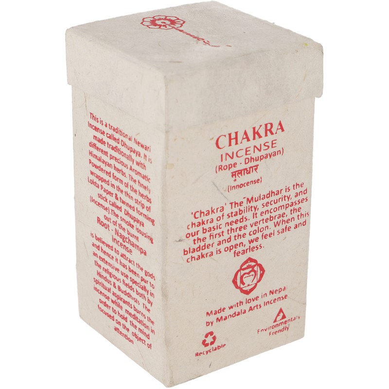 GURU SHOP Chakra Incense, Nepal Incense Strings - Root/Nag Champa,