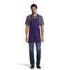 Uncommon Threads womens Adjustable No Pocket Restaurant Bib Apron, Purple,