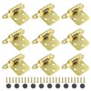 Jiozermi 15 Pair (30 Pack) Cabinet Hinges, 1/2 Inch Overlay