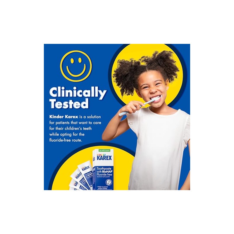 Kinder Karex Hydroxyapatite Kids Toddler Toothpaste I Fluoride Free I