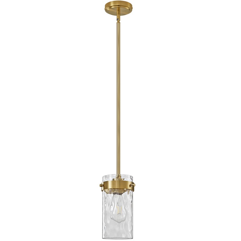 Vaziden 4.72" Hammered Glass Pendant Lighting for Kitchen Island 1