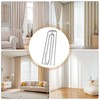 Pack of 60 curtain hooks, metal, stainless steel curtain hooks,