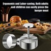 TIANTOU Burger Press, Adjustable Hamburger Meat Press, 304 Stainless Steel