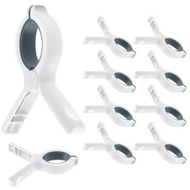 TSKDKIT Pack of 12 Large Clips, Towel Clips for Beach Loungers, Clothes Pegs, Large Windproof Bath Towel Clips, Strong Towel Clips for Beach Loungers, Bath Towel, Daily Laundry and Bed Linen