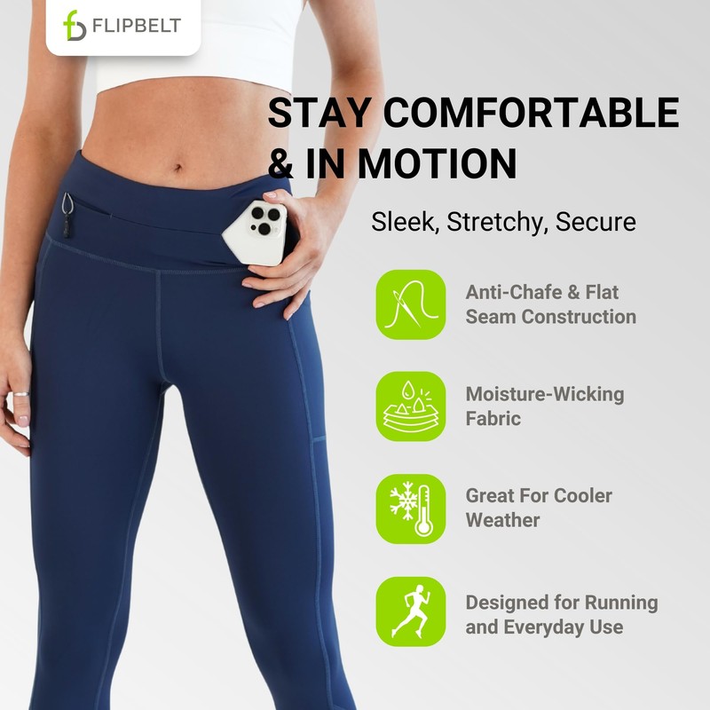 FlipBelt Crop Midnight Blue Extra Large