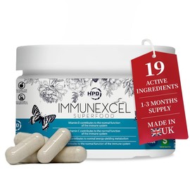 Immune System Booster, Vitamin C,D, Zinc Supplement, with Colostrum, Mushrooms, Elderberry, Propolis | 19-in-1 Immunity Support by HPD | Probiotics for Gut Health | All Age, Gluten Free, 90 Capsules