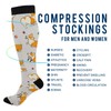 Wusikd Cute Corgi Compression Socks for Women and Men Circulation
