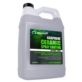 Nanoskin Graphene Ceramic Spray Coating 1 Gallon – Water Based Super Hydrophobic Spray Substitutes Car Waxes, Paint Sealant, Top Coat Polymer | Apply After Car Wash, Clay Bar, Car Polisher Buffer