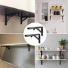 5 Pairs (10 PCS) 12 Inch Folding Shelf Brackets,Metal Collapsible