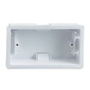 Merriway BH04529 45mm (1.3/4 inch) Depth Double 2 Gang Moulded