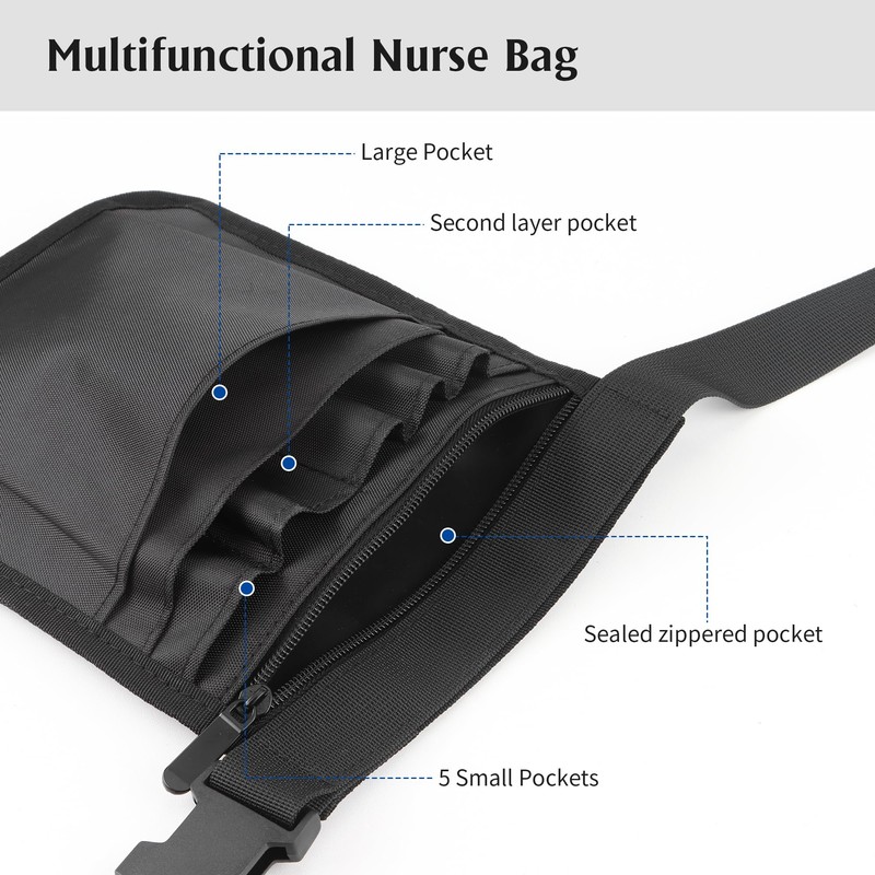 Nurse Belt Bag, Nurse Bag, Multifunctional Storage Bag with Adjustable