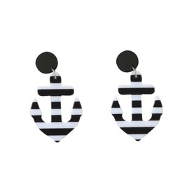 Stocking Stuffers Holiday Outfits for Women 2024 Anchor Earrings for Women Blue Rhinestone Earrings Pearl Drop Earrings Nautical Outfits for Women Rhinestone Pearl Earrings Nautical Jewelry for Women