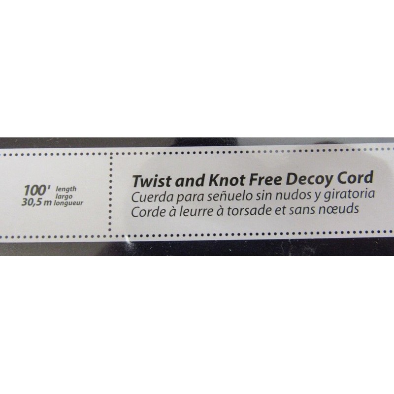 Generic Danielson Twist and Knot Free Duck Decoy Cord 100