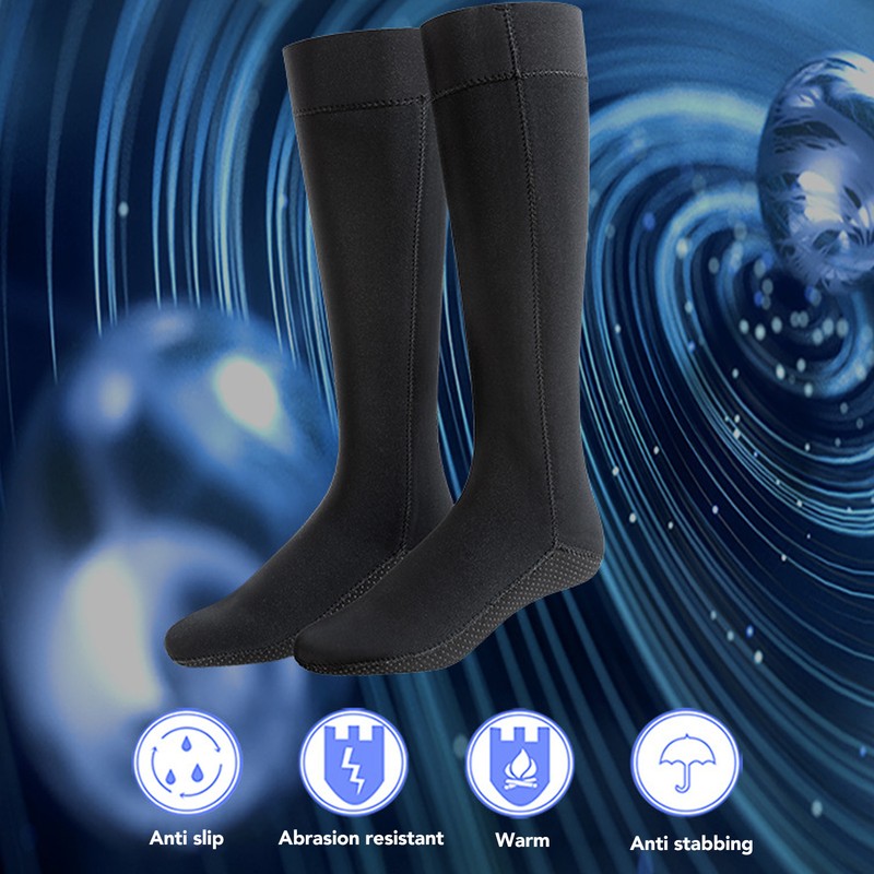 3mm Thermal Diving Socks Neoprene Quick Drying Long Dive Water