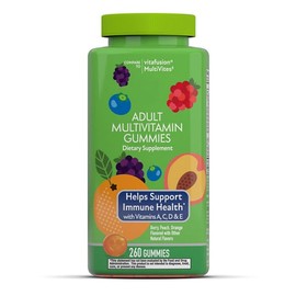 Generic Adult Multivitamin Gummies | Naturally sourced Berry, Peach and Orange Flavors | 260ct
