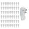 Rierdge 60 Pcs Non-Marking Hooks, Removable Hard Wall Hanging Hook