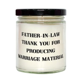 Mother's Day Unique Gifts for Father-in-Law, Funny Gifts from Daughter, Aromatherapy Candle for Dad, Inappropriate Gifts for Family