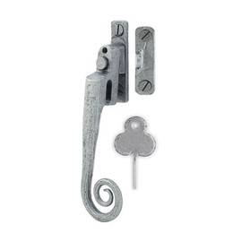 Handmade Night Vent Fastener RH - 6" x 1 ½" - Pewter Patina