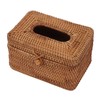 Rectangular Rattan Tissue Box Cover Rattan Woven Tissue Box Holder