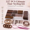 327pcs Hair Pins and Bobby Pins Set, Brown Hair Pins