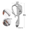 Keychain Bottle Opener Multi Tool,Stainless Steel Gadget, Portable Multi-Function Tools