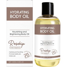 Aceite firme del cuerpo,Aceite firme del cuerpo para la piel saggia,Aceites hidratantes de masaje de levantamiento para arrugas,Ajuste y suavidad de la piel,100ml (Rose Hip)