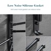 Swivel Out Towel Racks with Hooks 2-Bars Foldable Arms Bath