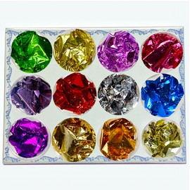 HISUNBEN Biodegradable Chunky Glitter for Face & Body - 12 Colors Eco-Friendly Cosmetic Glitter,12bz-llm