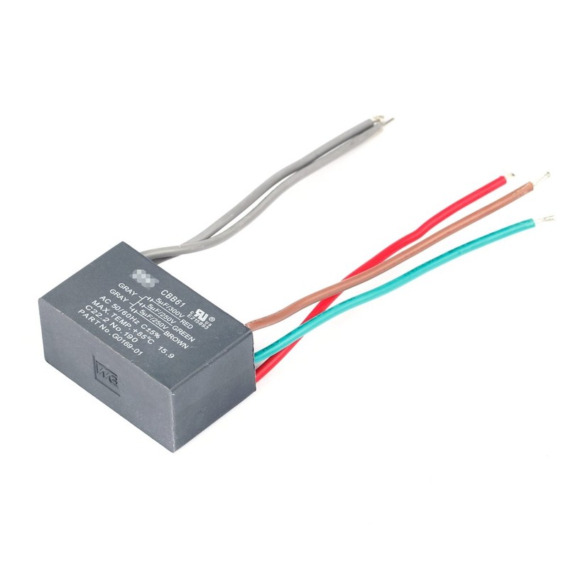 5 Wire Ceiling Fan Capacitor CBB61 5+5+5uf 250V-300V AC 50/60