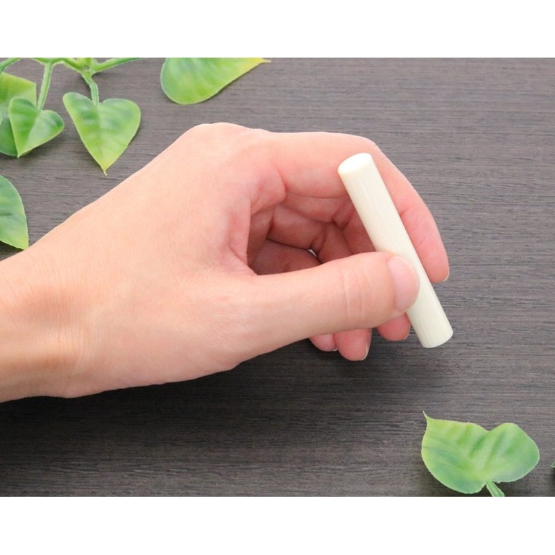 Hatamasa Seal, Hanko, Ready-made Approval Seal, White, Round, 0.4 inches