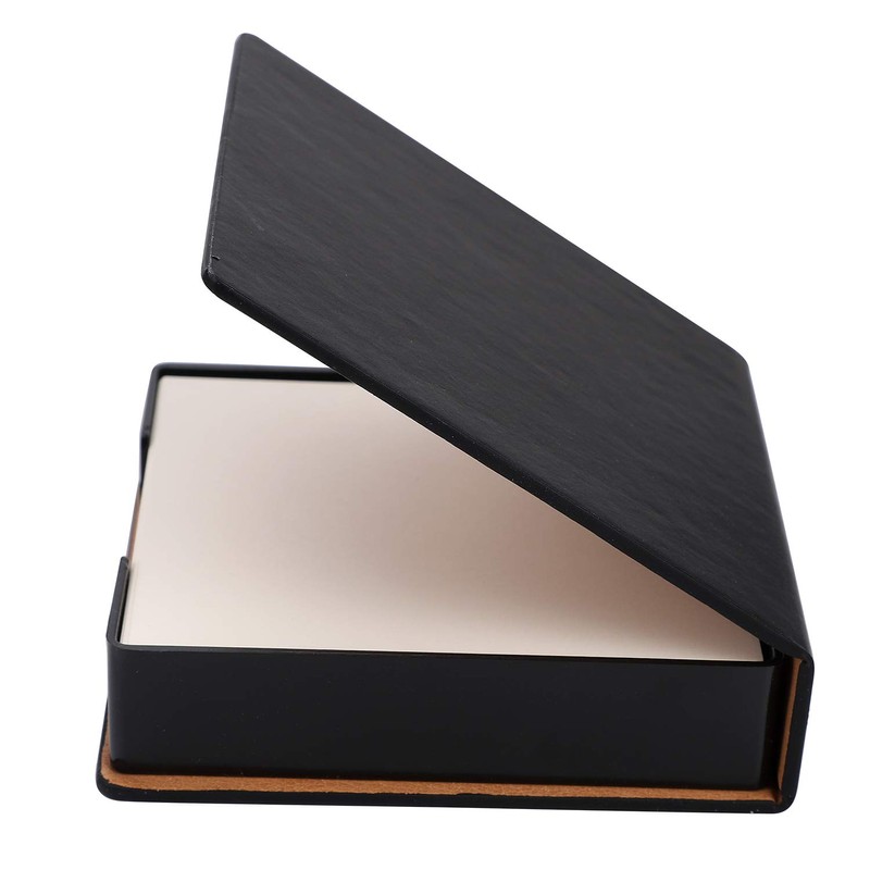 360 Sheets Leather Sticky Notes Holder Notes Cube Block Notes