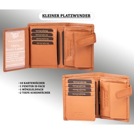 MATADOR® Small Wallet with Flap Closure 561, light brown, Classic