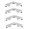 Mikinona 4pcs Metal Corner Plate for Billiard Table Stylish Corner