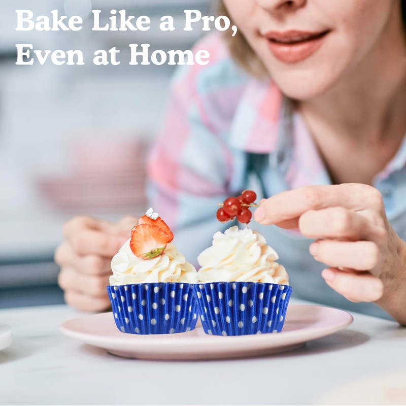 Regency Wraps Greaseproof Professional Grade Baking Cups, Pack of 40,