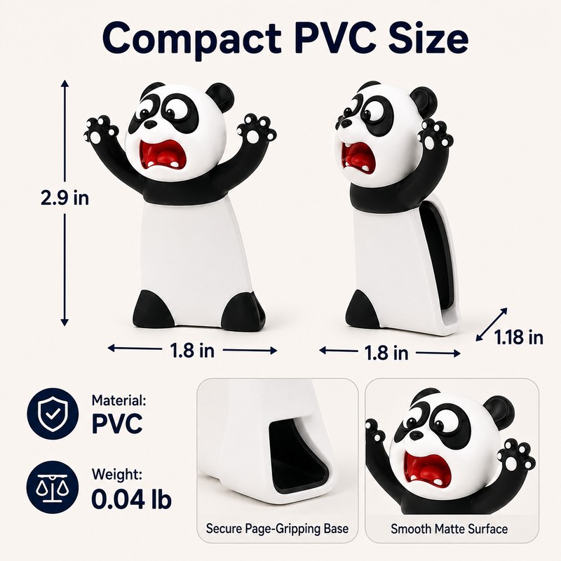 Cute Animal PVC Bookmark for Reading - Funny 3D Page