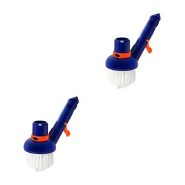 BESPORTBLE 2 pcs Pool Vacuum Brush Head Replacement for Swimming Pool Cleaning Equipment Compact Suction Head for Dirt Removal Corners and Steps Durable and Easy to Use