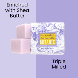 Greenwich Bay Mini Botanical Soap Bars 12 Pack – 1.9 oz Each – Scented Guest Soaps for Airbnb, Spa, Hotel, Salon, or Bath – Individually Wrapped Elegant Travel Size Bars Lavender Chamomile