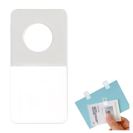 aninako 200 Pcs Transparent Hook Stickers, Filing Seal Book, Backboard, Transparent, Clear Binder, For Displaying Small Items, Home Use, Bible Size, M5, Mini, 3 Holes, 4 Holes, 5 Holes, 6 Holes (220