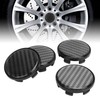 4pcs Wheel Center Caps Plastic Universal Carbon Fiber Style Center